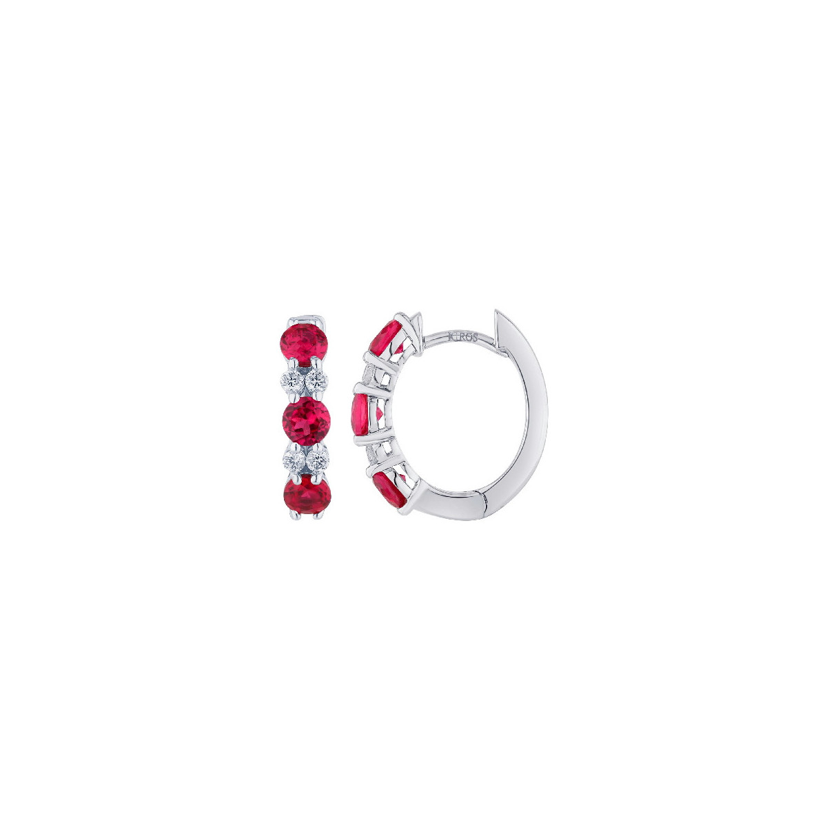 Ruby earrings