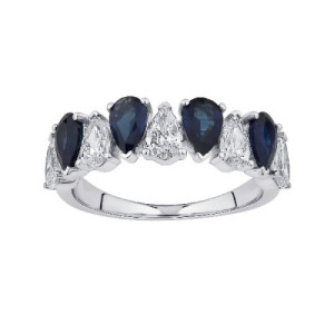 Anillo Diamante Lab-Grown y Zafiro D