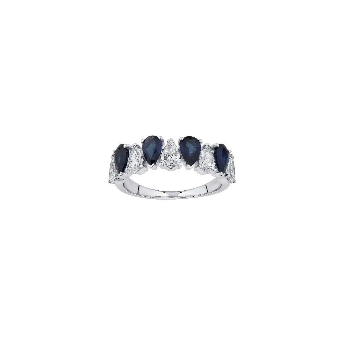 Anillo Diamante Lab-Grown y Zafiro D
