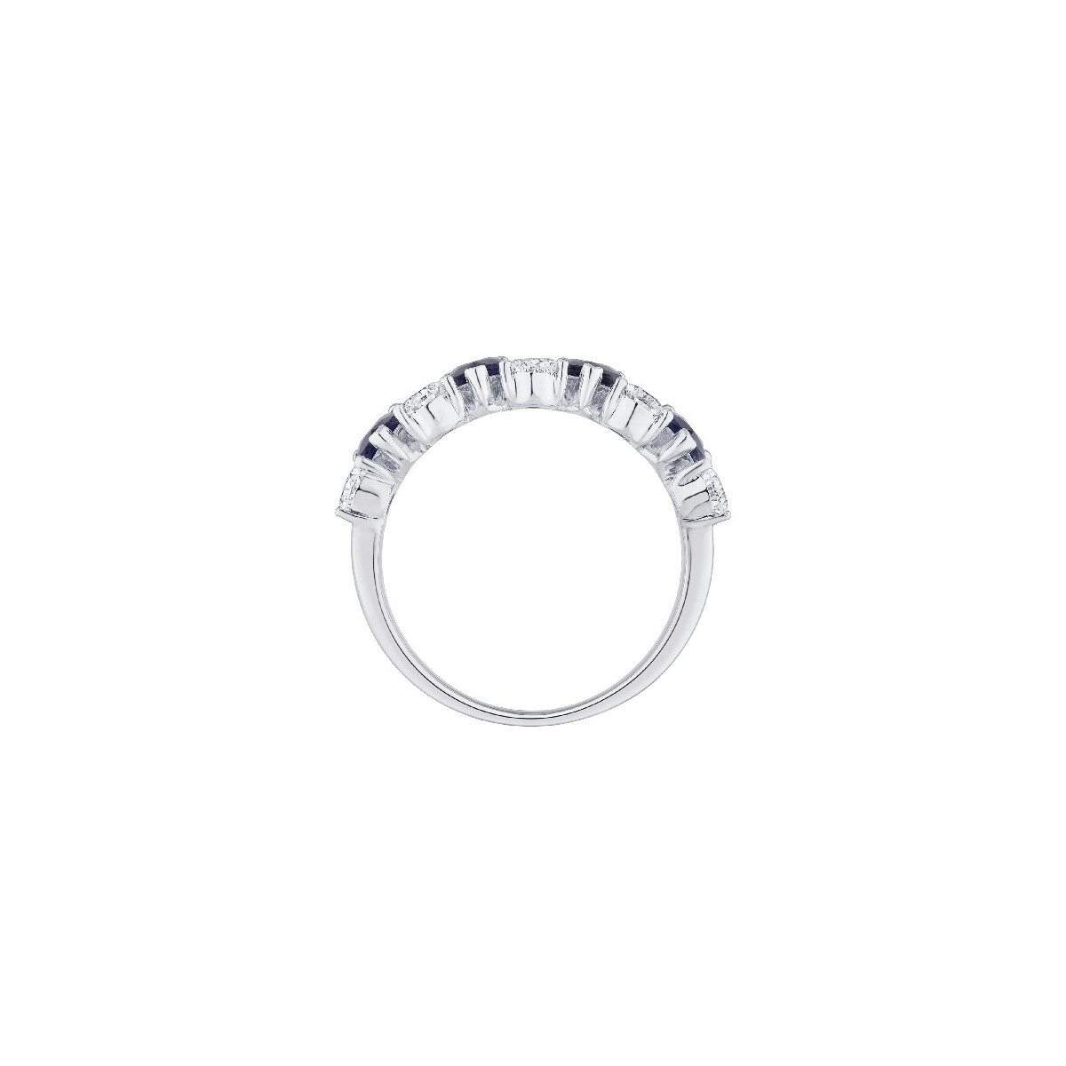 Anillo Diamante Lab-Grown y Zafiro D