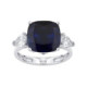 Anillo/Colgante Diamante LG y Zafiro D