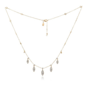 Collar oro y diamantes