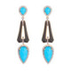 Earrings 18K Gold Silver Diamonds Tq Ox