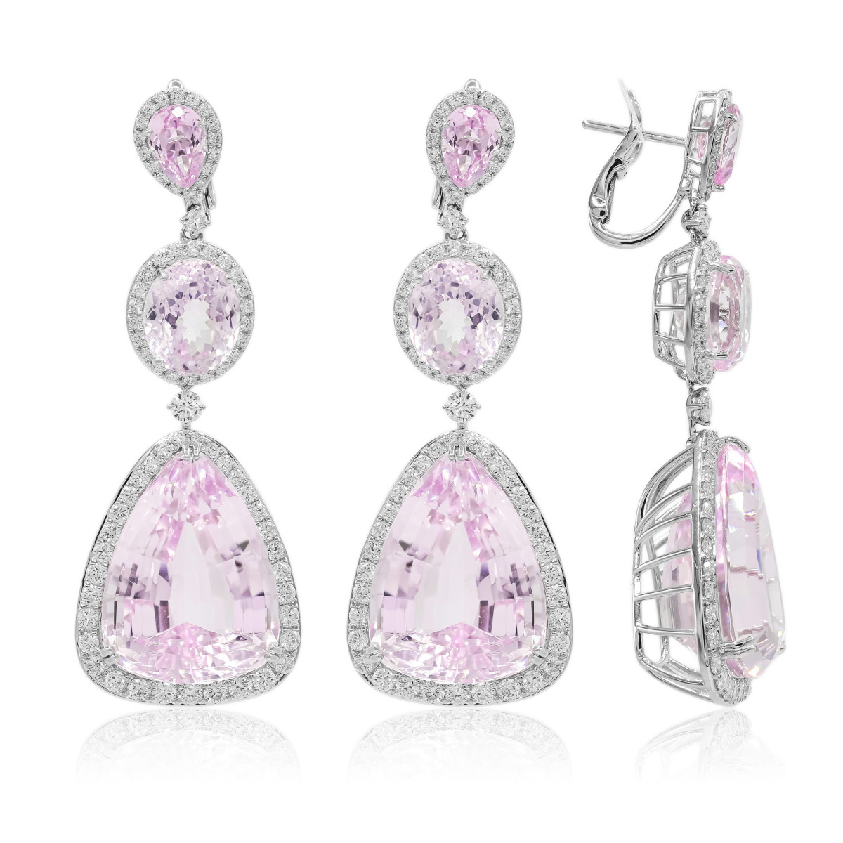 Kunzite Earrings and Pendant