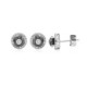 Pendientes diamante negro