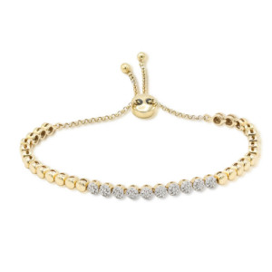 Pulsera de oro y diamantes