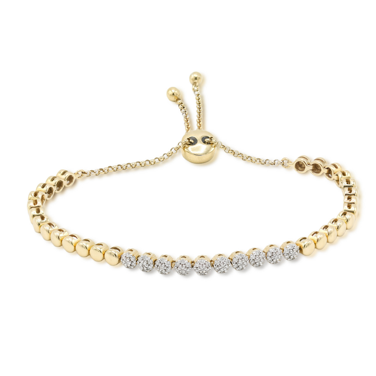 Pulsera de oro y diamantes