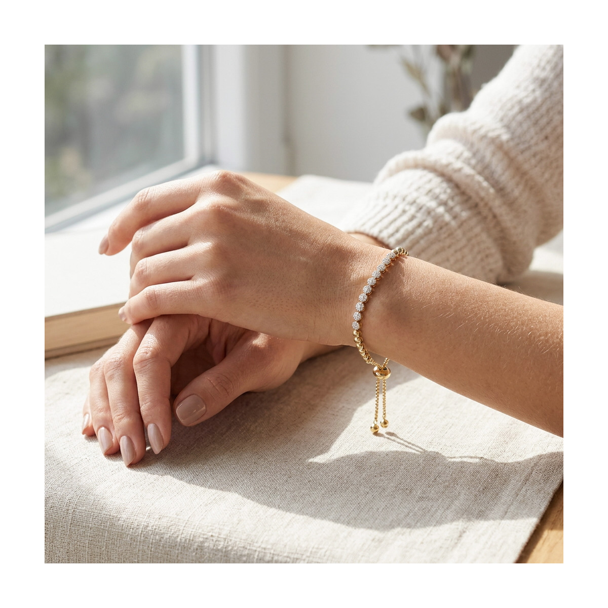 Pulsera de oro y diamantes