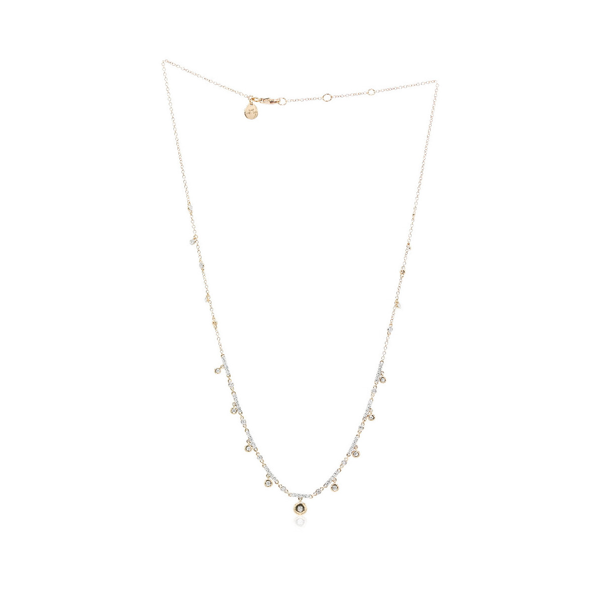 Collar oro y diamantes