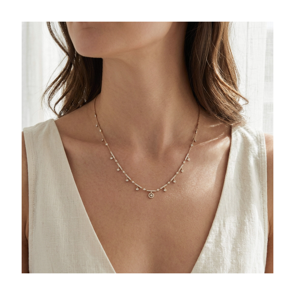 Collar oro y diamantes