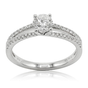 Gold and diamonds ring
