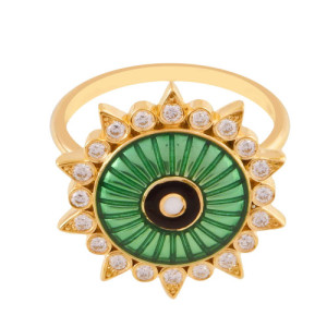 Gold and Diamonds Ring