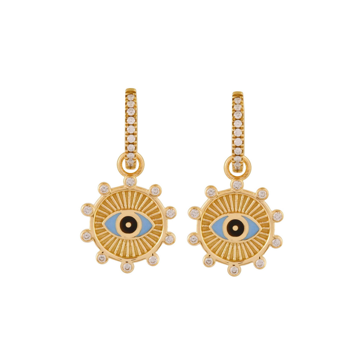 Gold and Diamonds Earrings