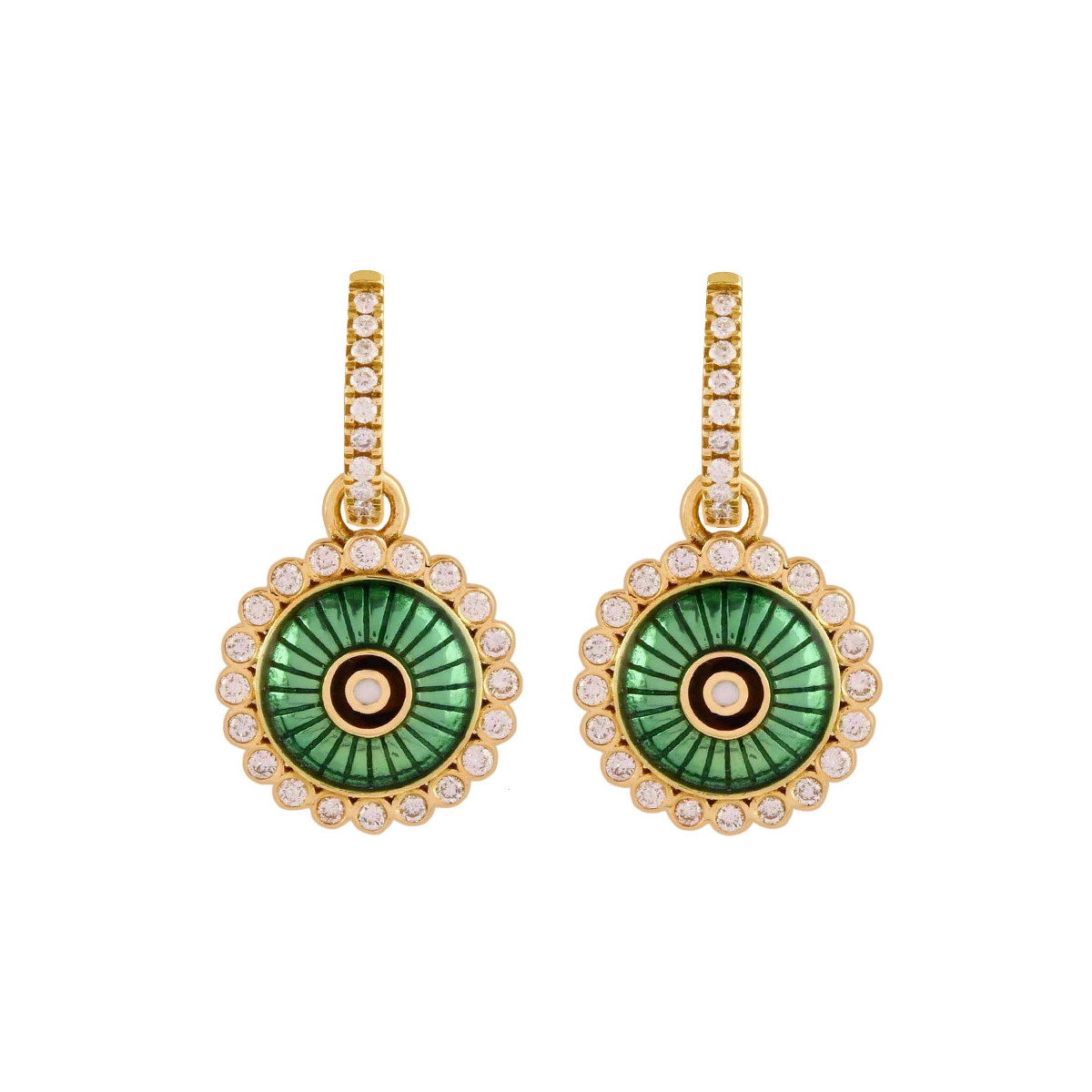 Gold and Diamonds Earrings