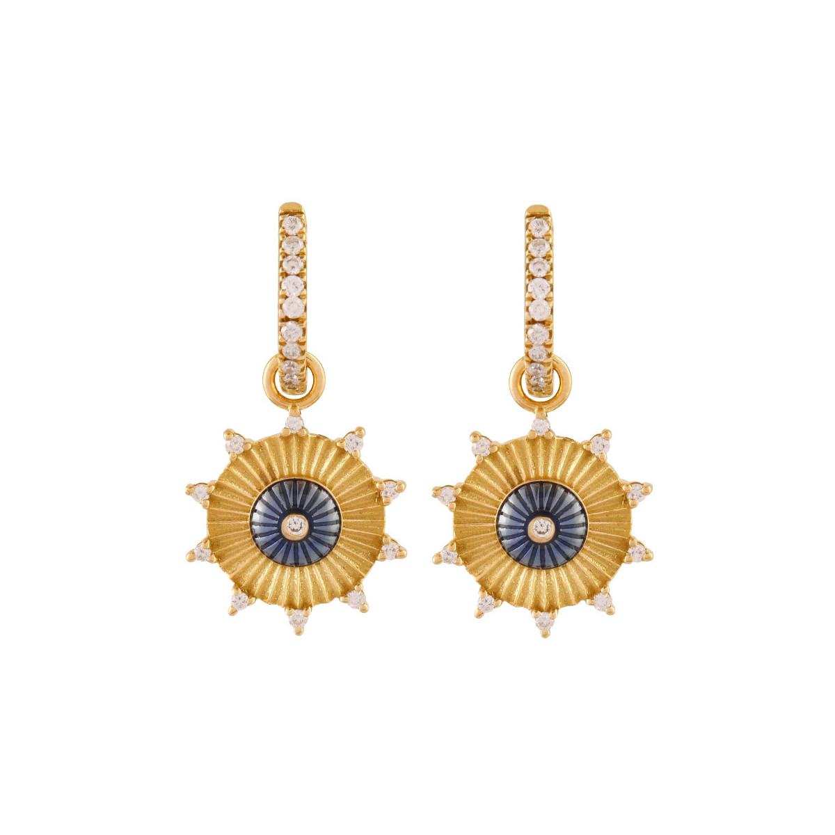 Gold and Diamonds Earrings