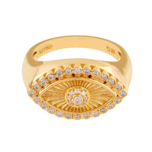 Anillo oro y diamantes
