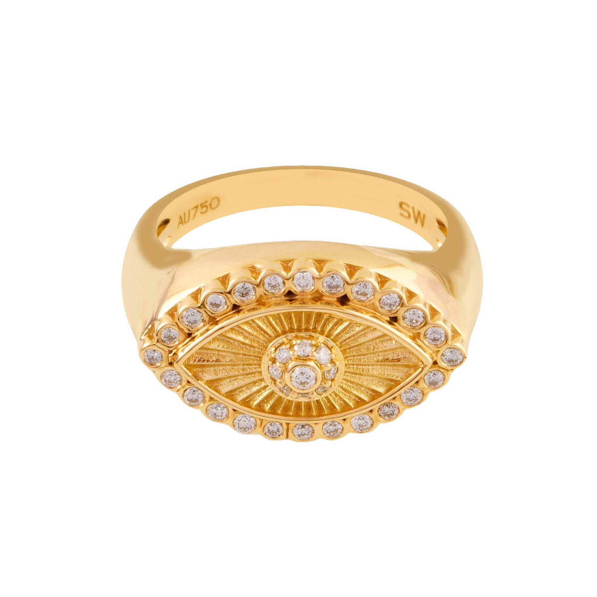 Anillo oro y diamantes