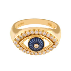 Anillo oro y diamantes