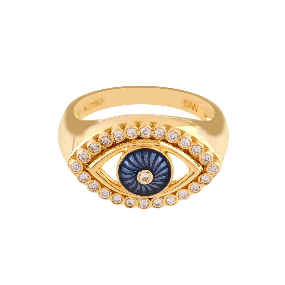 Anillo oro y diamantes