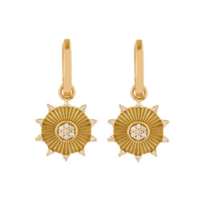 Pendientes oro y diamantes