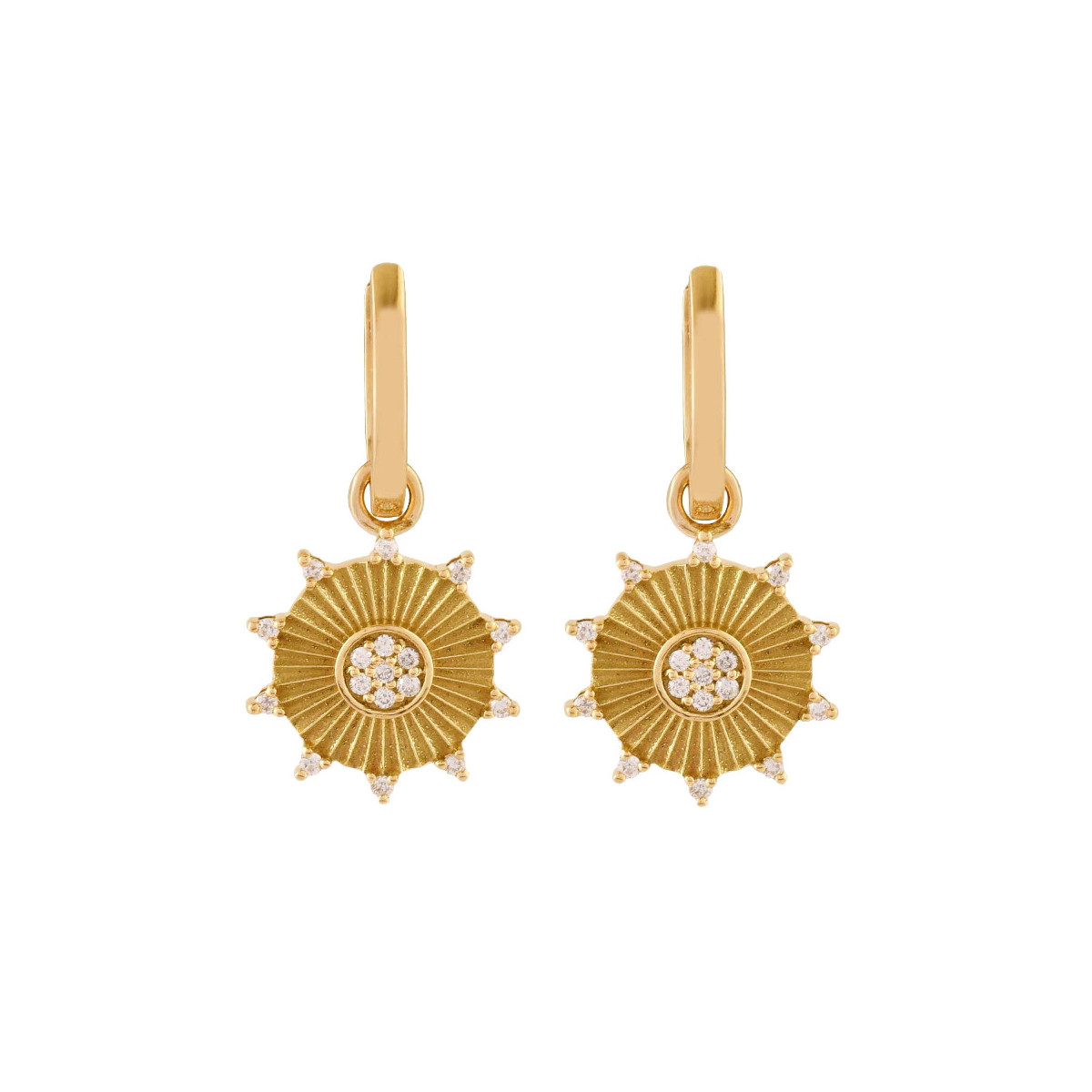 Pendientes oro y diamantes