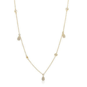 Collar oro y diamantes