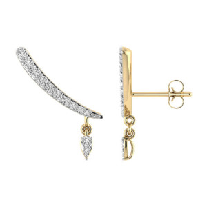 Gold and Diamonds Earrings