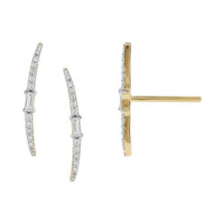 Gold and Diamonds Earrings